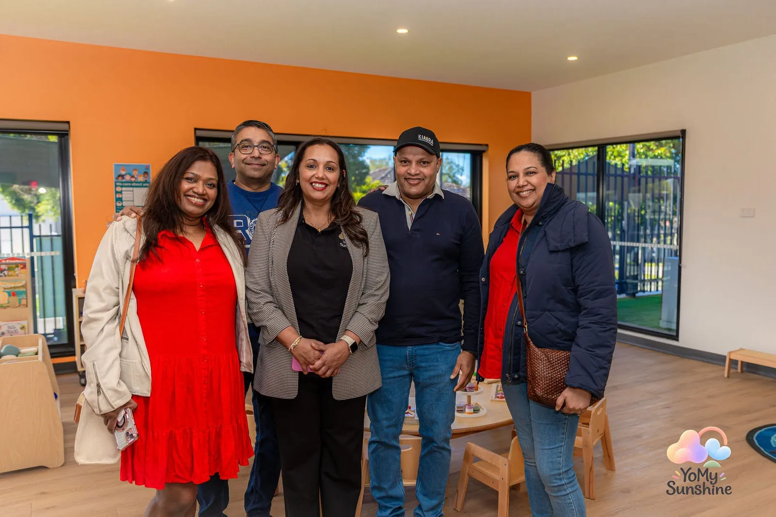 Families visiting the orange room, at the YoMy Sunshine grand opening in Dandenong North