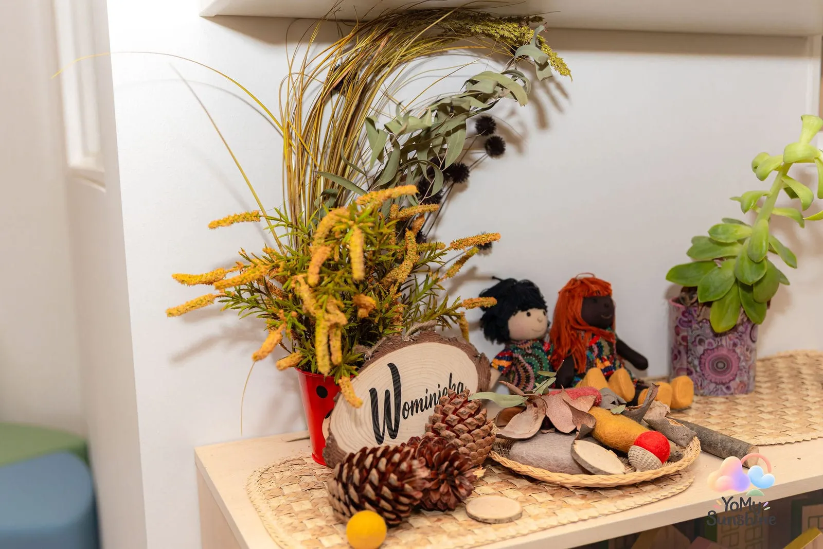 Our welcome table display, at the YoMy Sunshine grand opening in Dandenong North