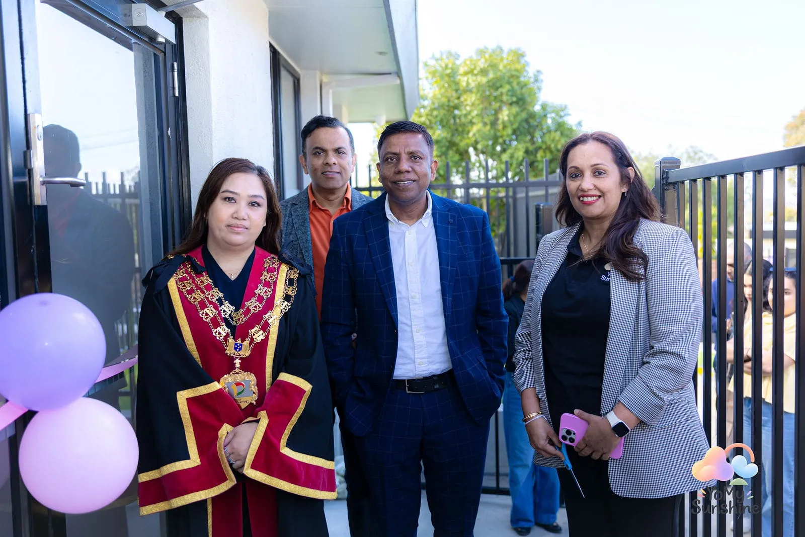 The Mayor at the entrance, at the YoMy Sunshine grand opening in Dandenong North