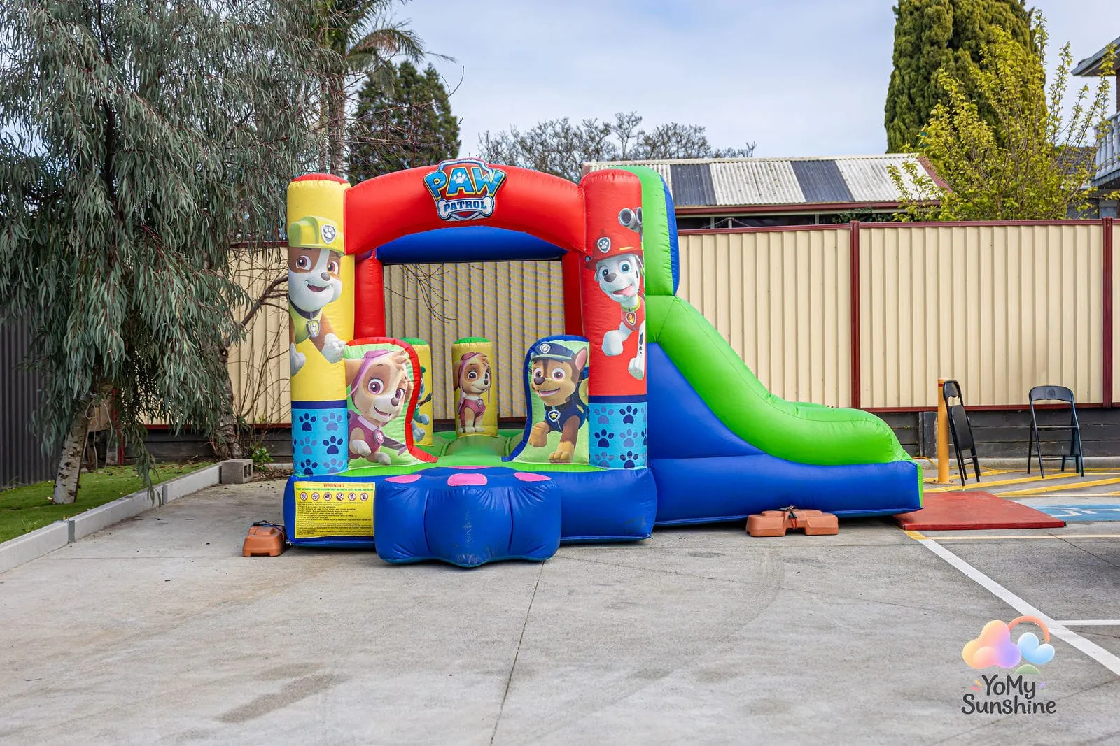 The jumping castle, at the YoMy Sunshine grand opening in Dandenong North